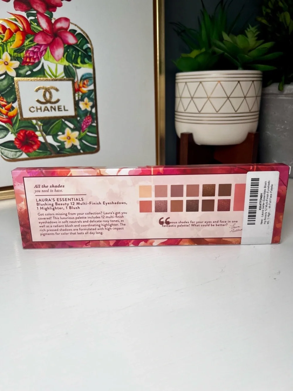 Laura Geller Blushing Beauty Eyeshadow Blush Highlighter Palette Pinks & Browns